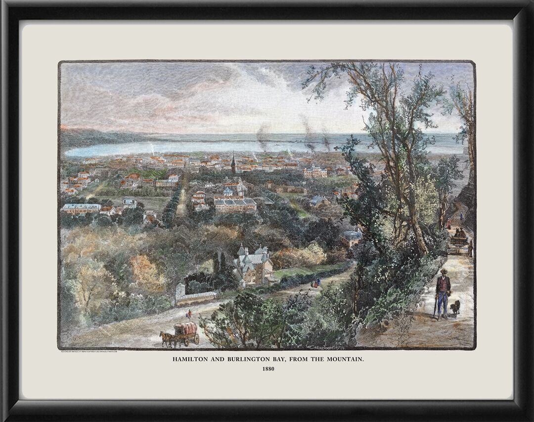 Hamilton and Burlington Bay Canada 1880
