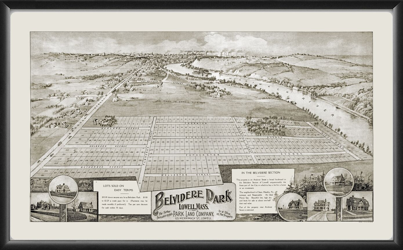 Lowell - Belvidere Park MA 1900