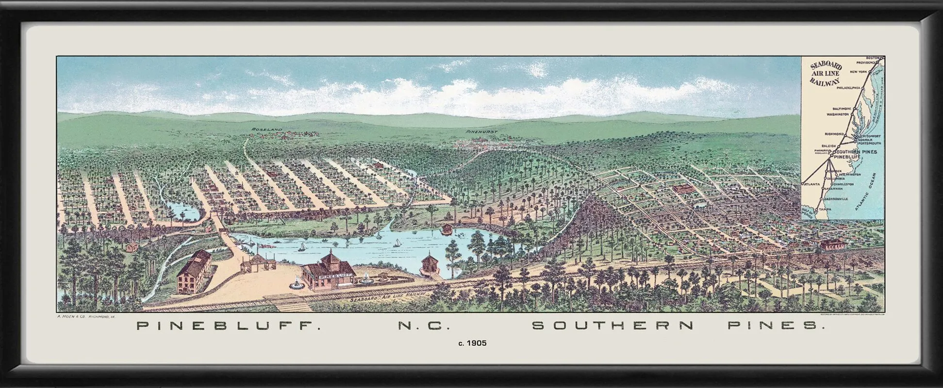 Pinebluff & Southern Pines NC 1905