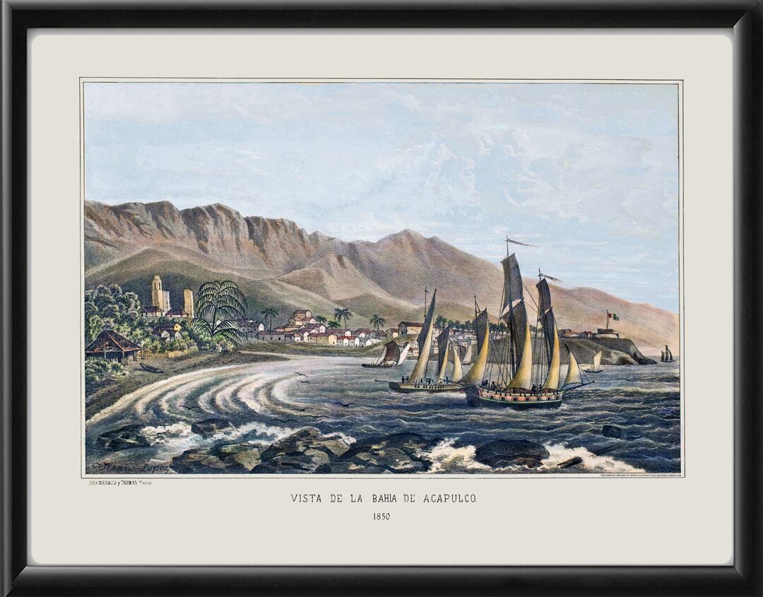 Acapulco Mexico 1850