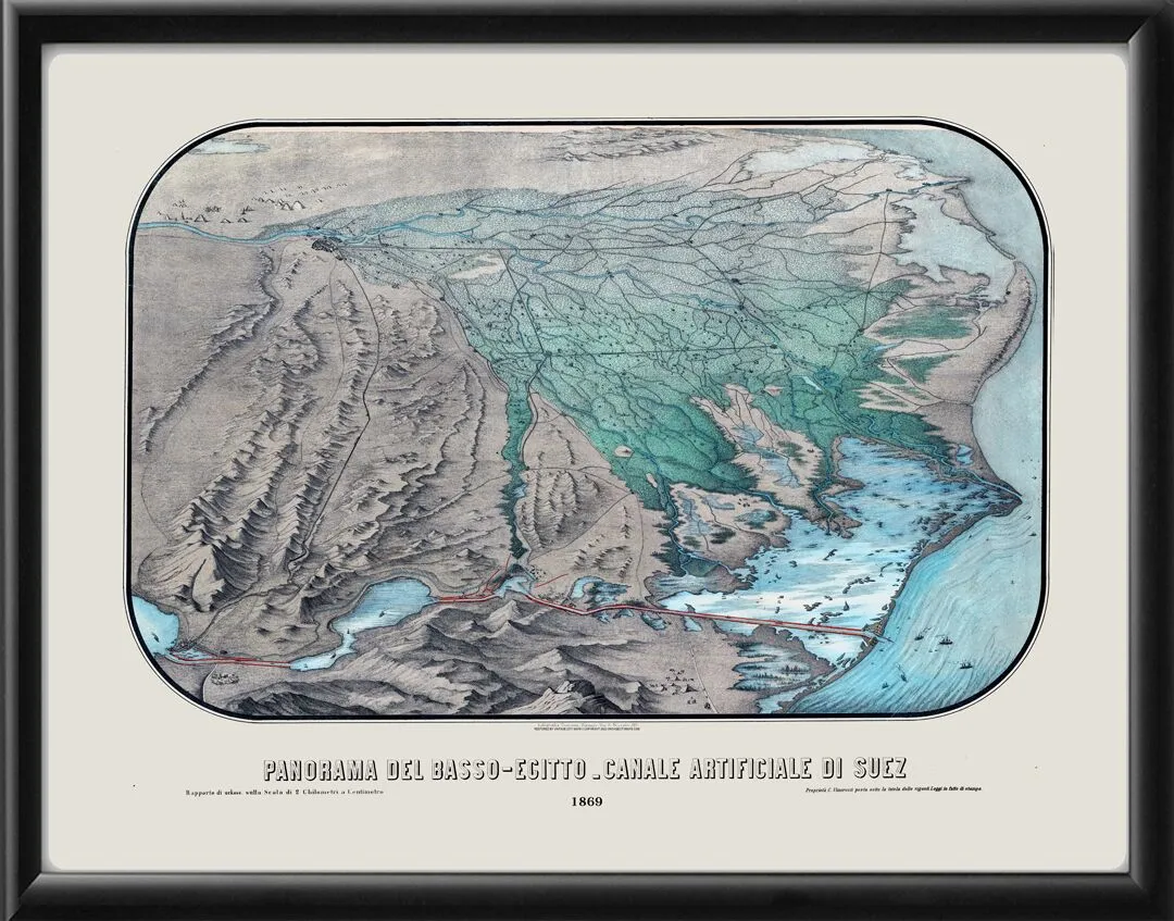 Suez Canal Egypt 1869
