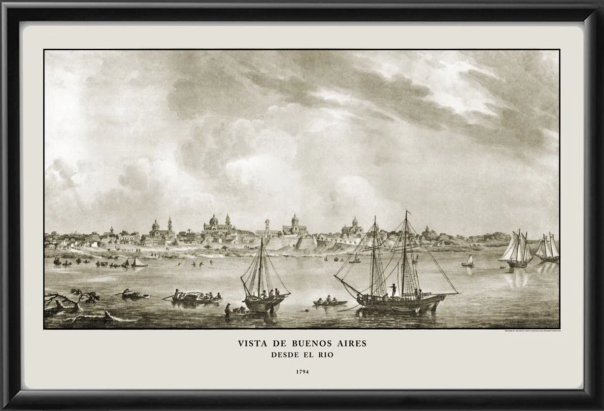 Buenos Aires Desde El Rio 1794