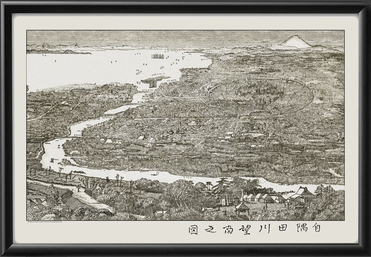 まっこページ Tokyo (Edo) Japan 1810 Restored Map | Vintage City Maps