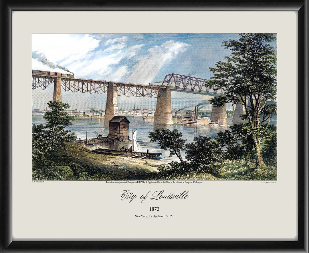 Louisville KY 1872 A.C. Warren