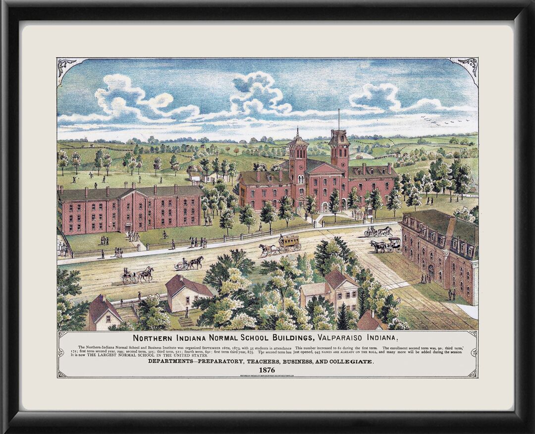 Valparaiso University 1876 (Color)