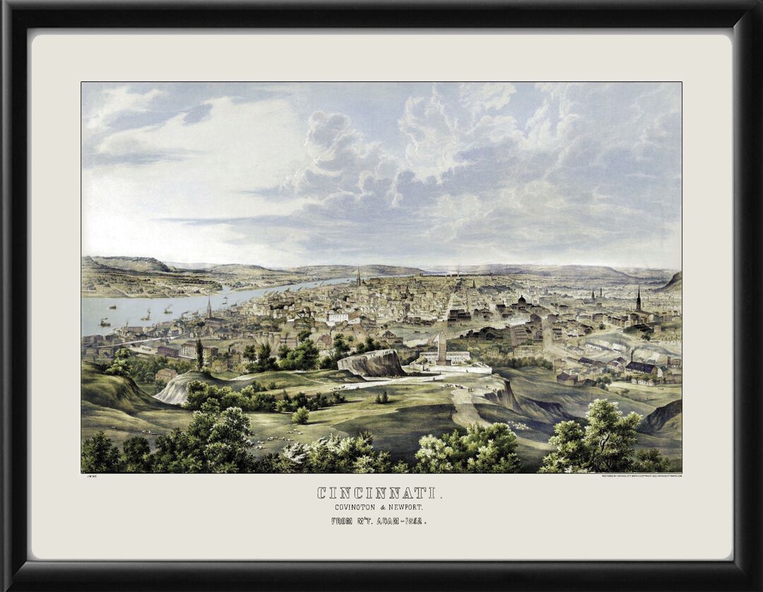 Cincinnati OH 1852 (Color)