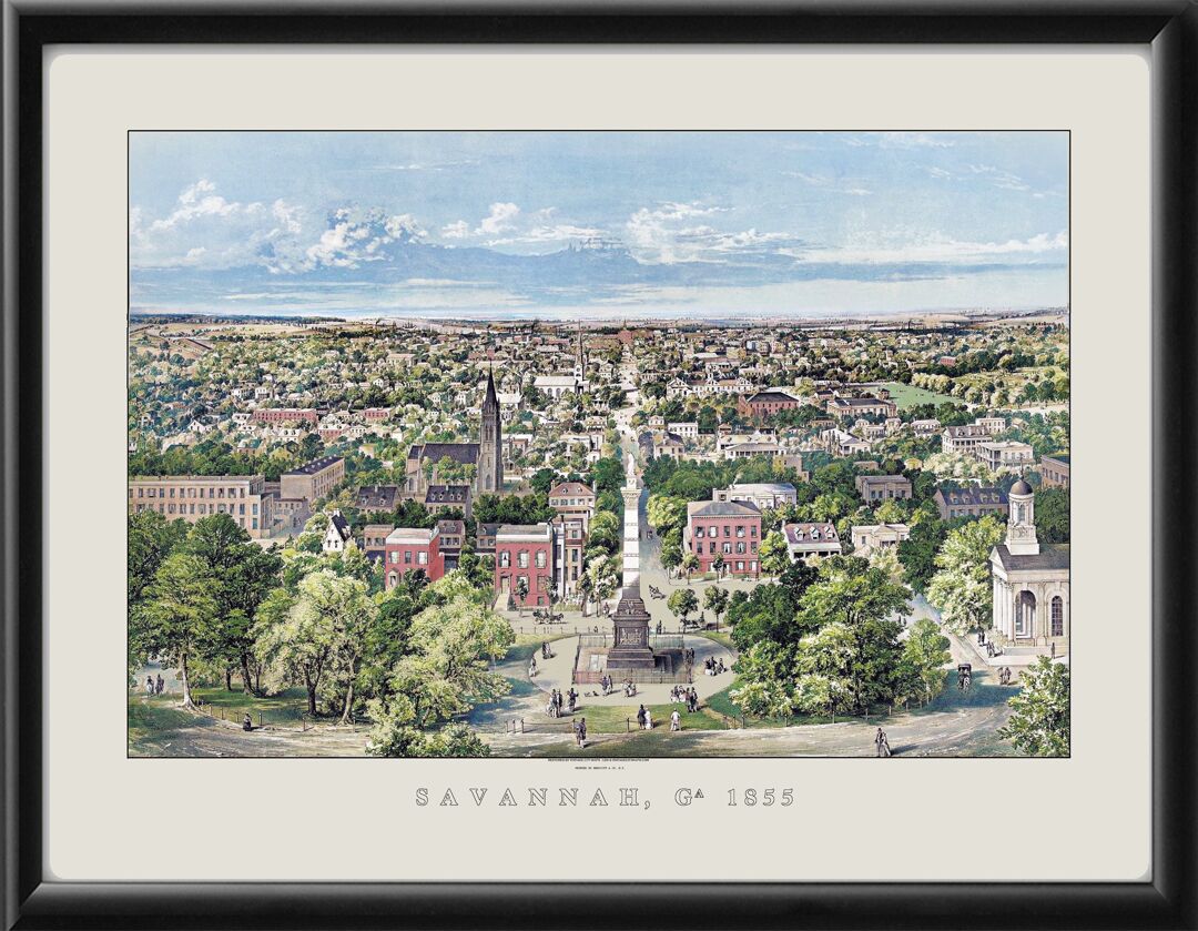 Savannah GA 1855 (Color)