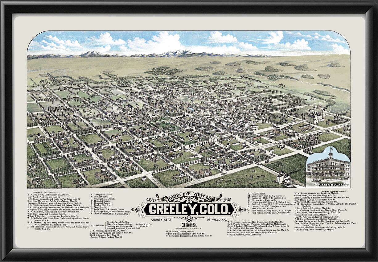 Greeley CO 1882 (Color)