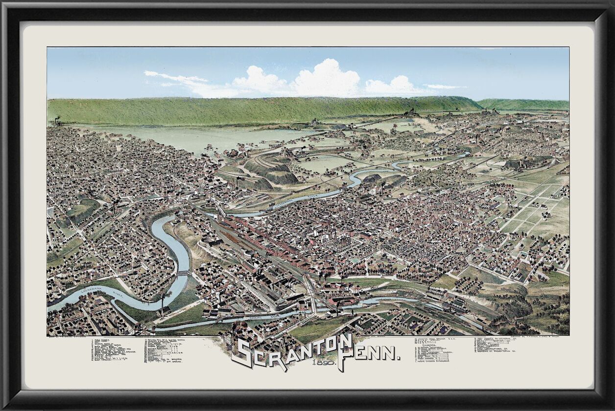 Scranton PA 1890 (Color)