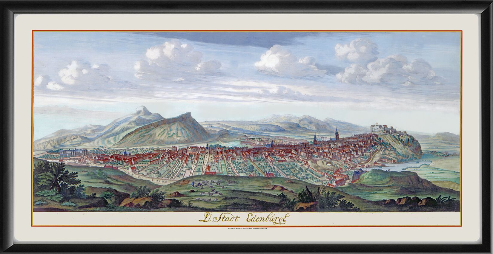Edinburgh Scotland 1690 #2 Color