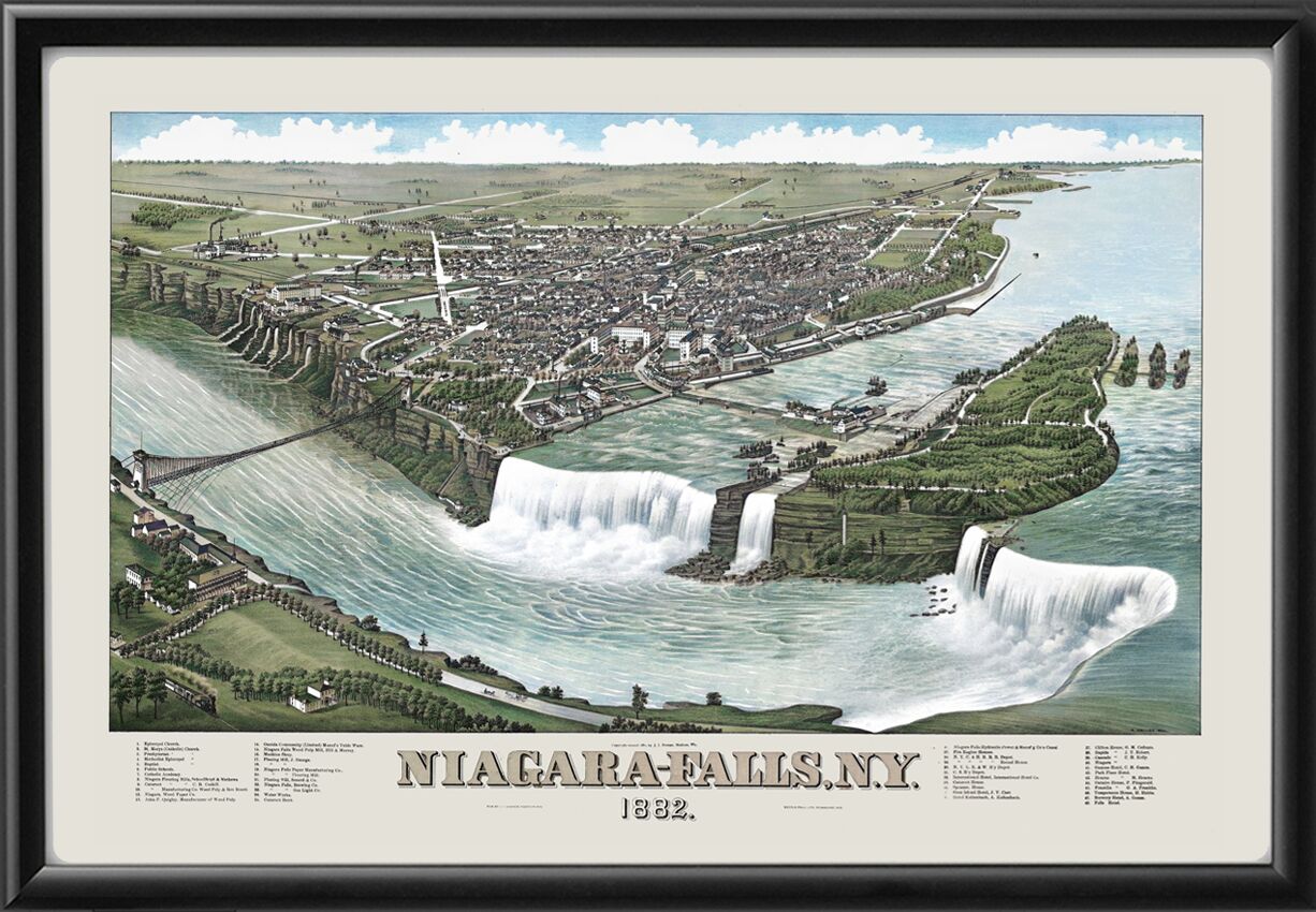 Niagara Falls 1882 (Color)