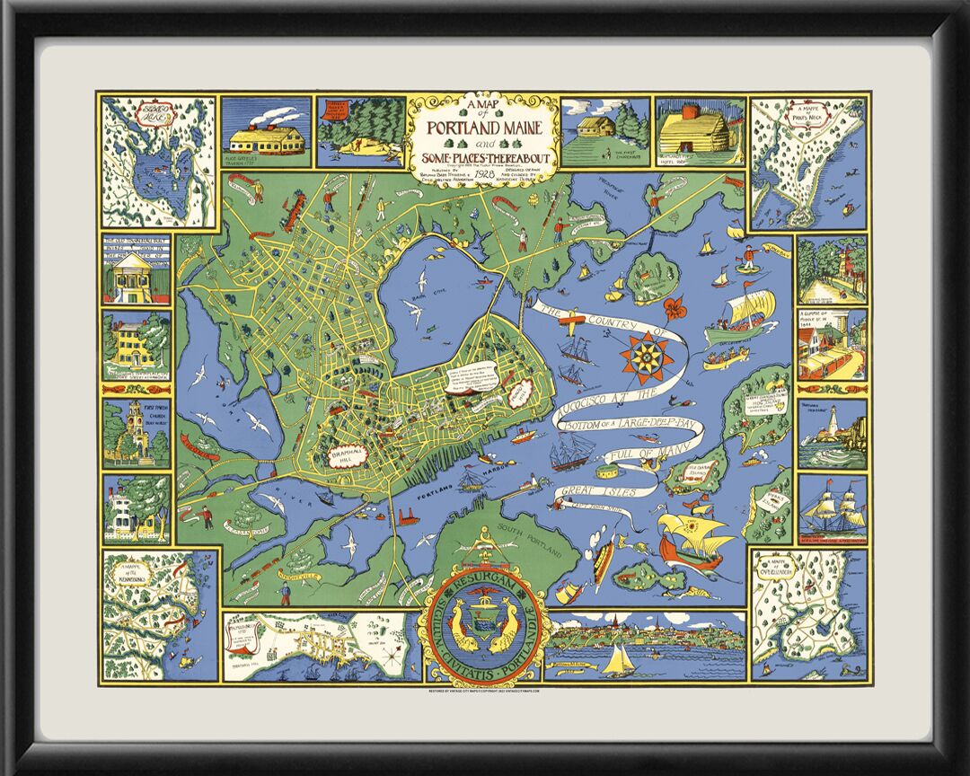 Portland ME 1928 Map