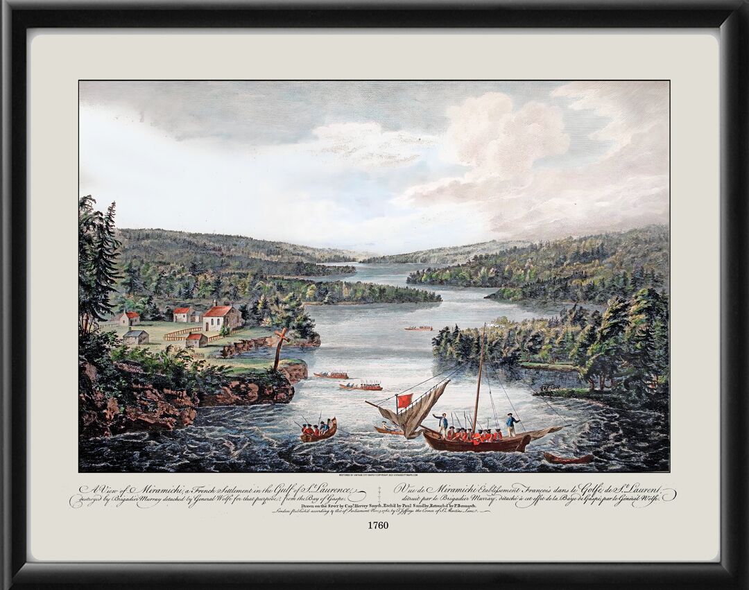 Miramichi, New Brunswick, Canada Birdseye View Map