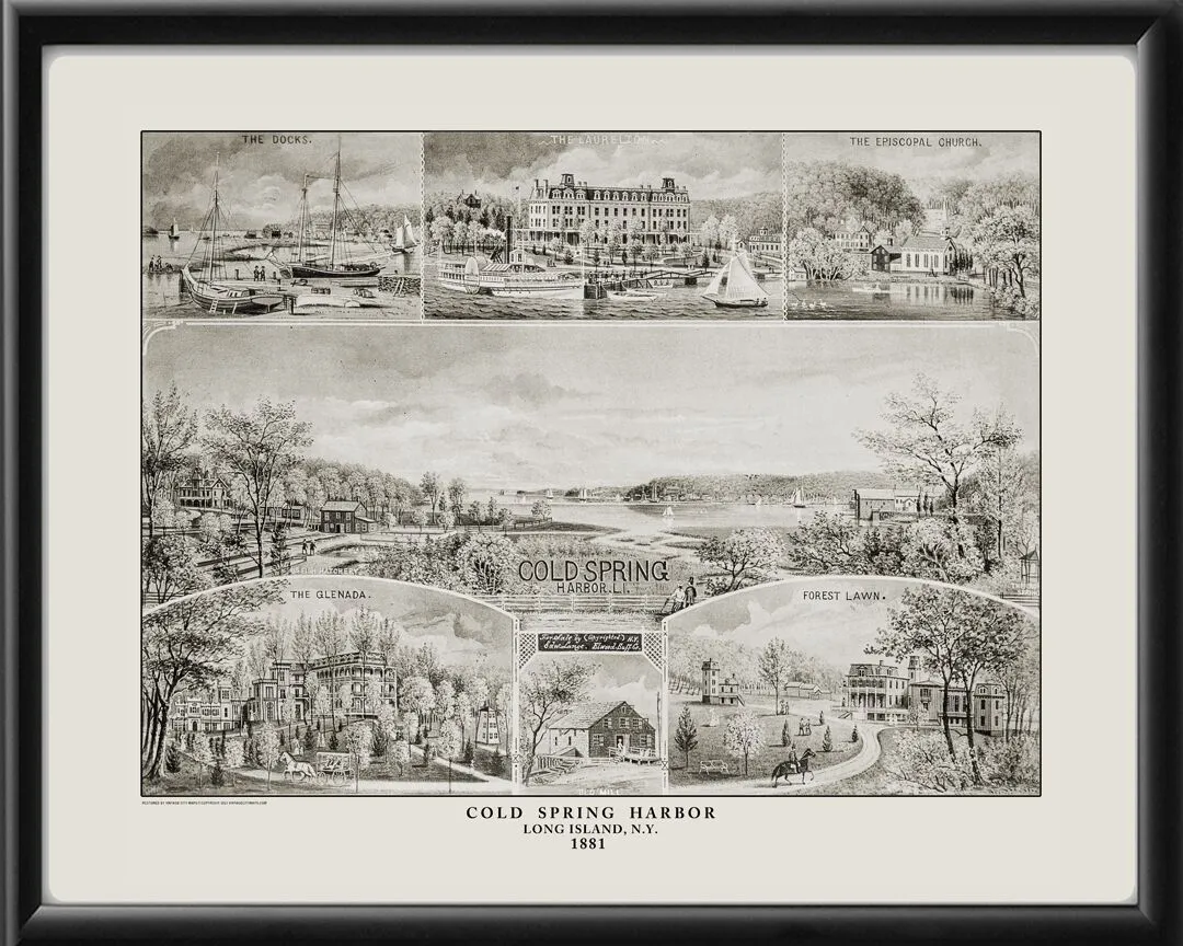 Cold Spring Harbor Long Island NY 1881 Edward Lange TM