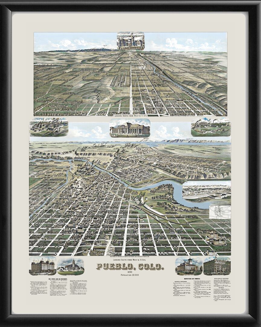 Pueblo CO 1890 (Color)