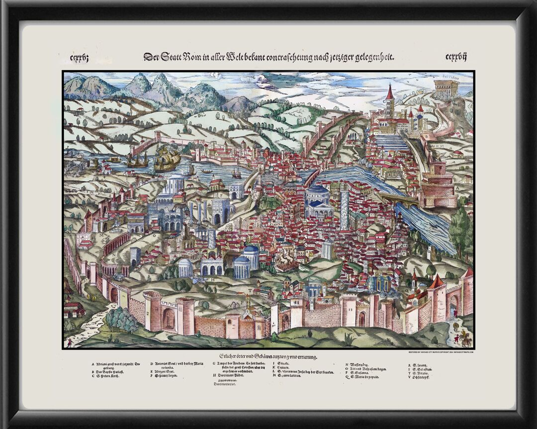 Rome Italy Sebastian Munster 1549 TM
