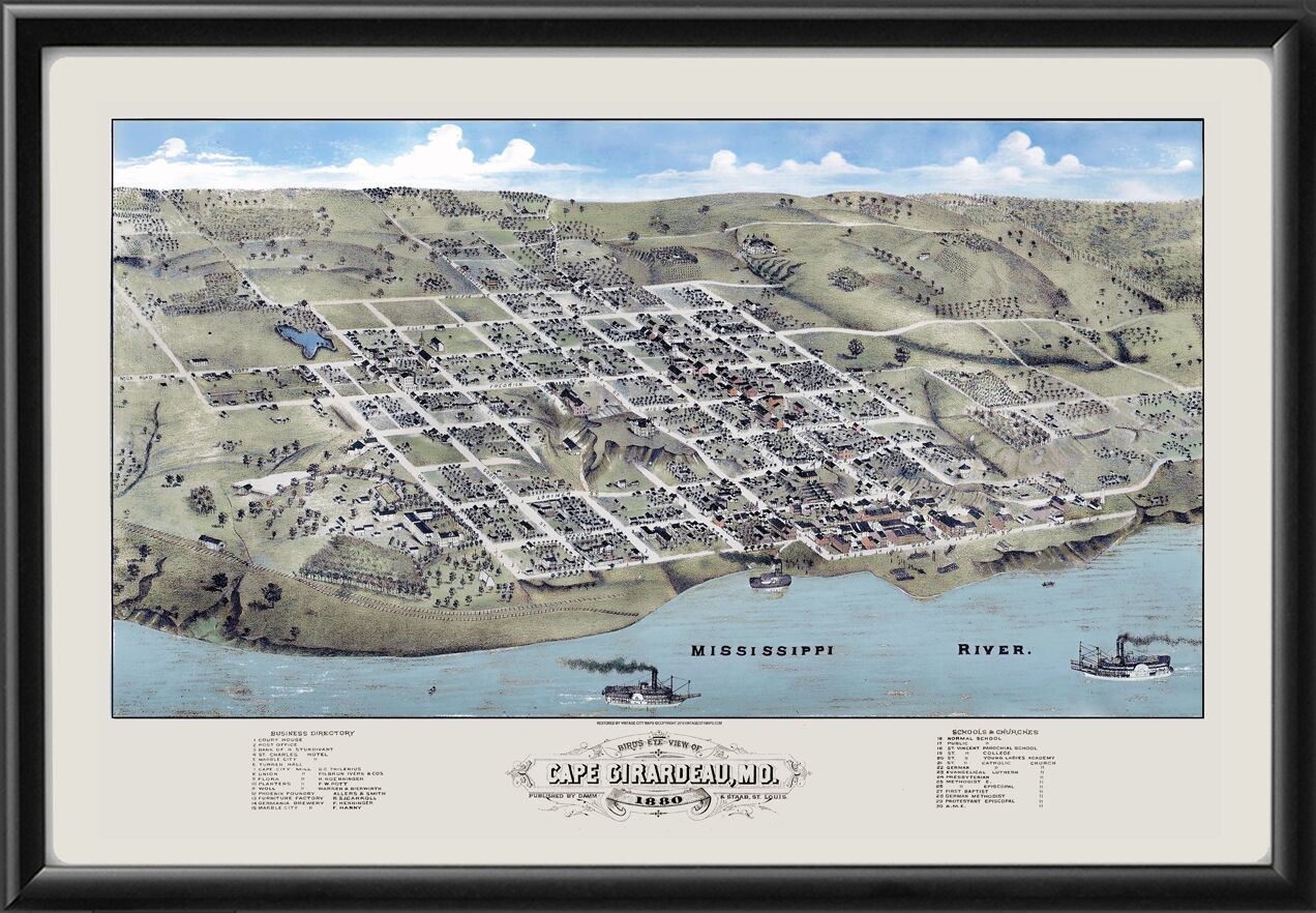Cape Girardeau MO 1880 (Color)