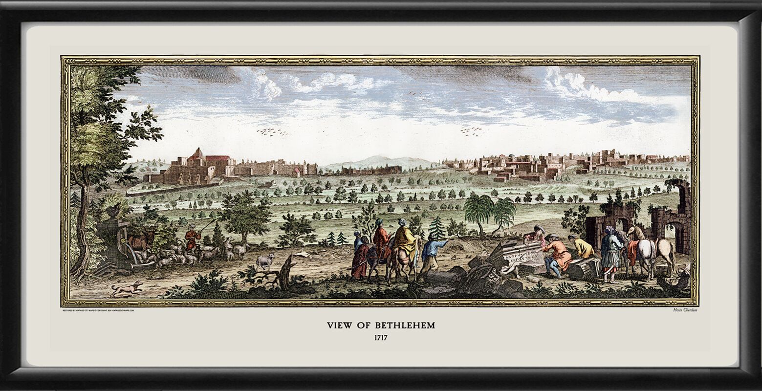 Bethlehem Israel 1719 Panoramic View