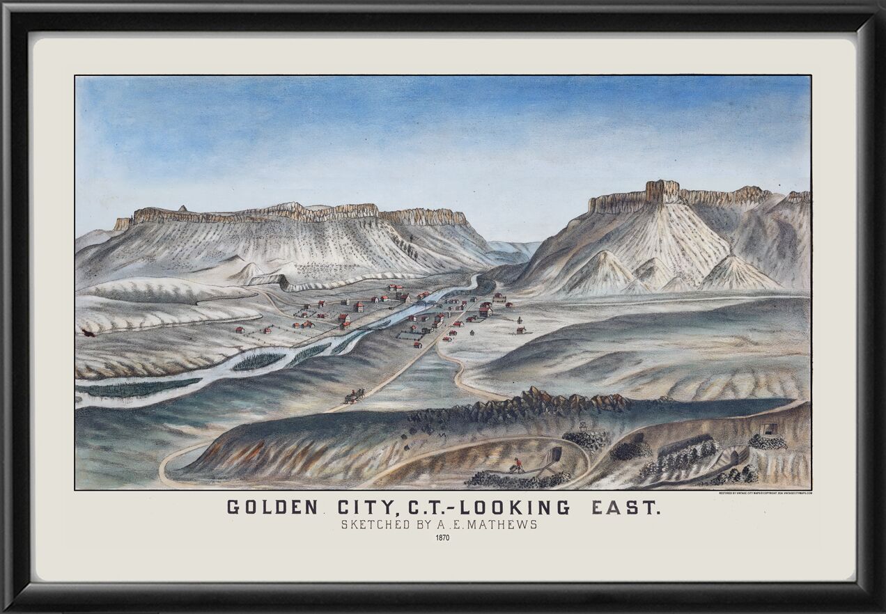 Golden CO Looking East 1870