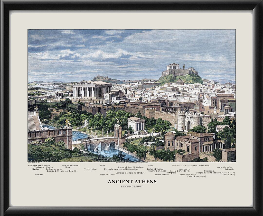 Ancient Athens, Greece 1897 (Color)