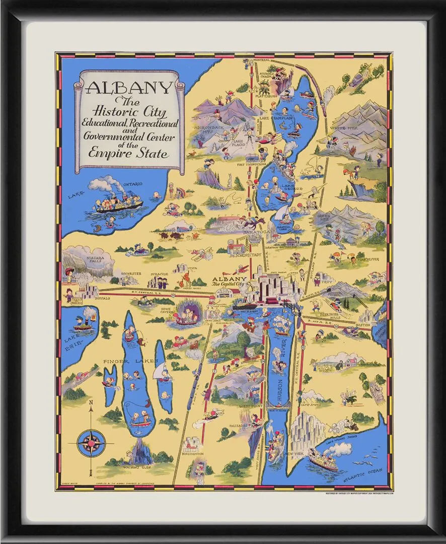 Albany NY 1932 Map