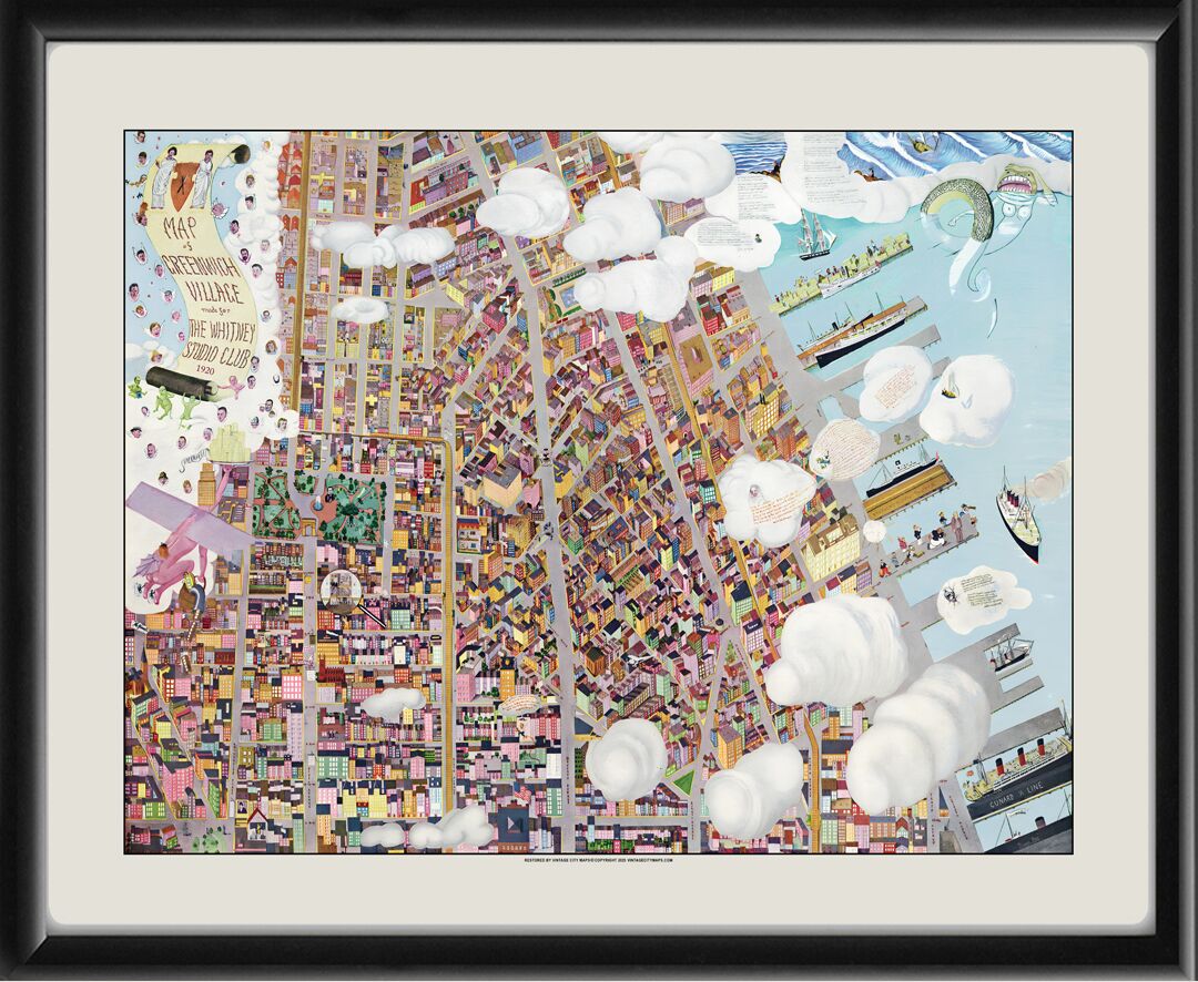 New York City - Greenwich Village 1920 Map