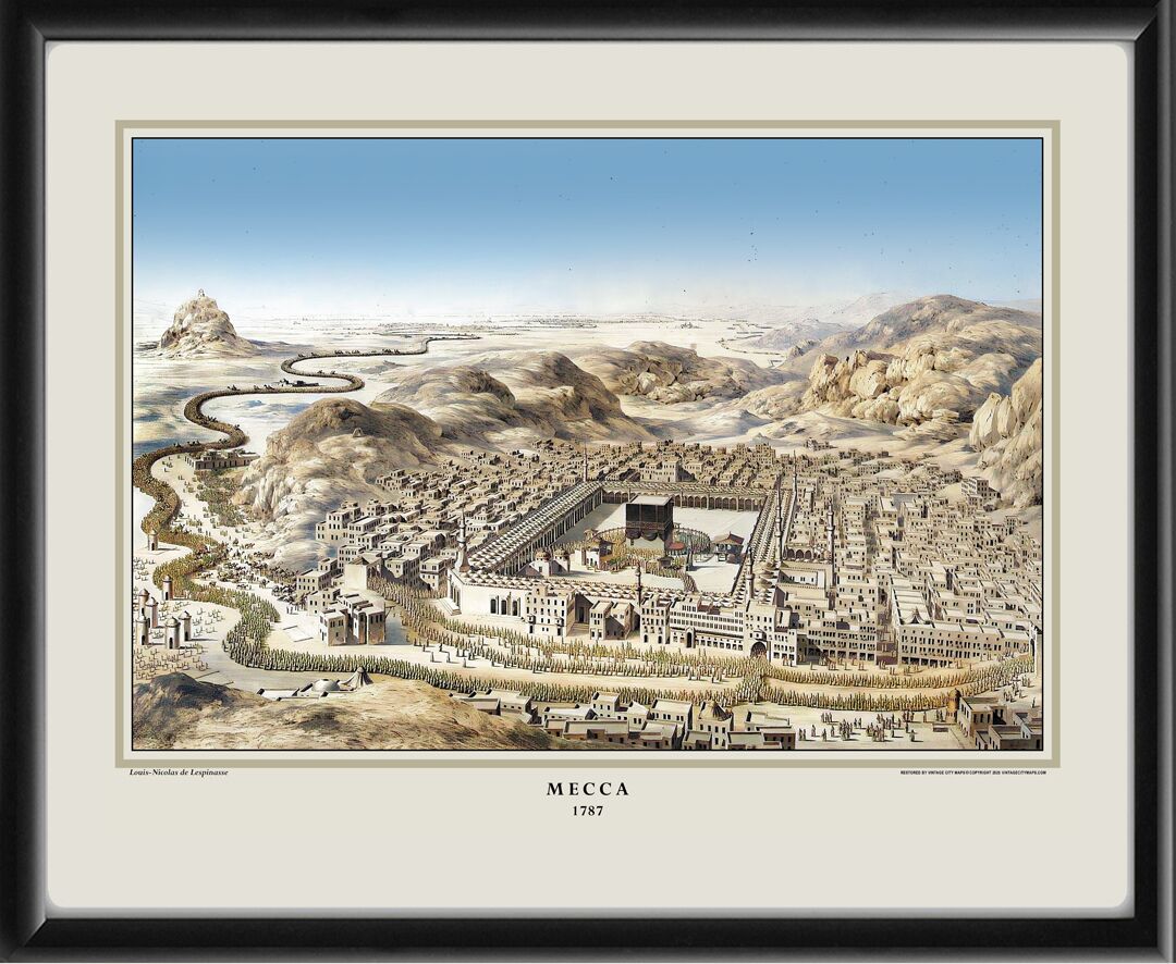 Mecca Saudi Arabia 1787 Louis-Nicolas de Lespinasse