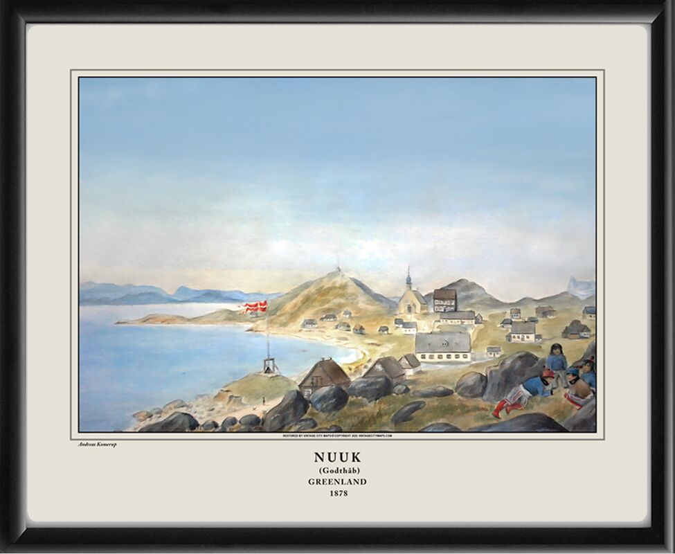 Nuuk (Godthåb) in Greenland Andreas Kornerup 1878