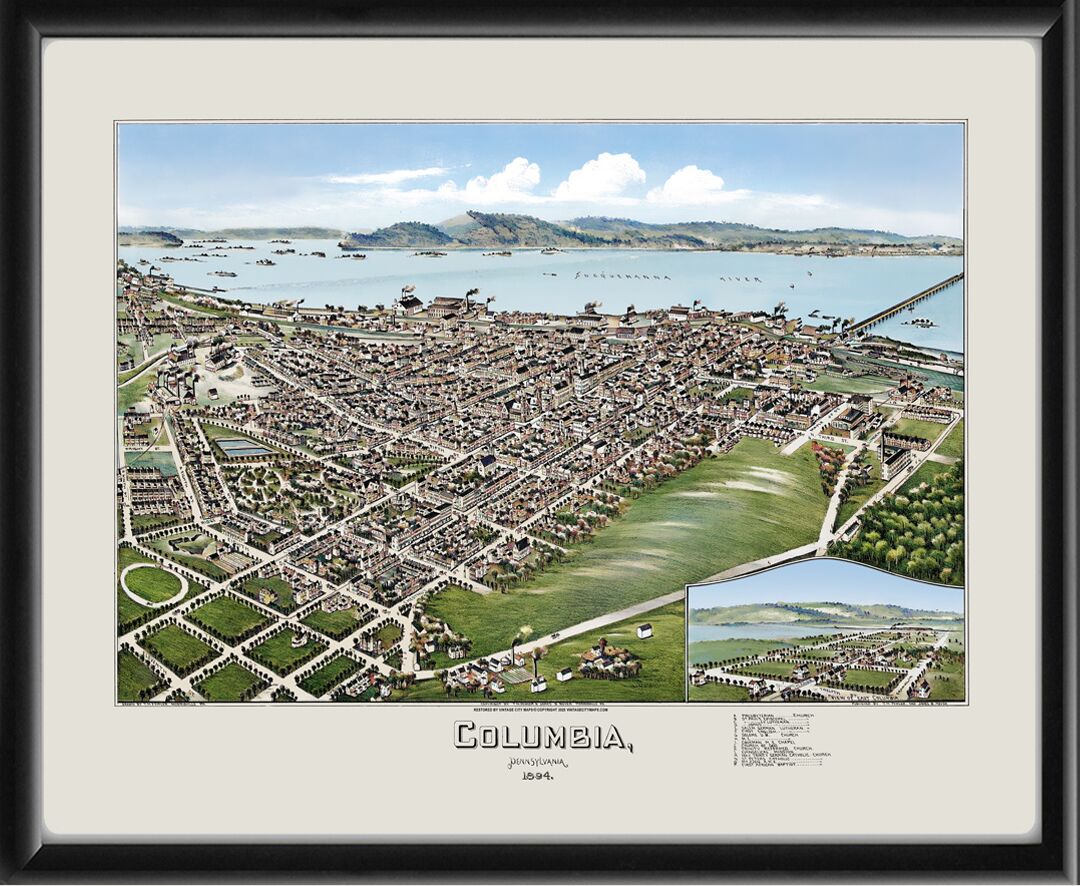 Columbia PA 1894 TM Fowler Color