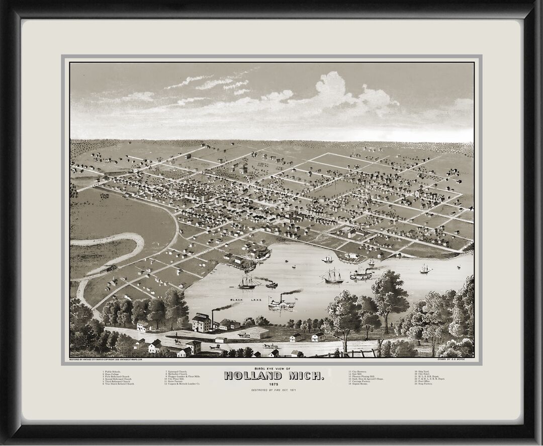 Holland MI 1875 D.D. Morse