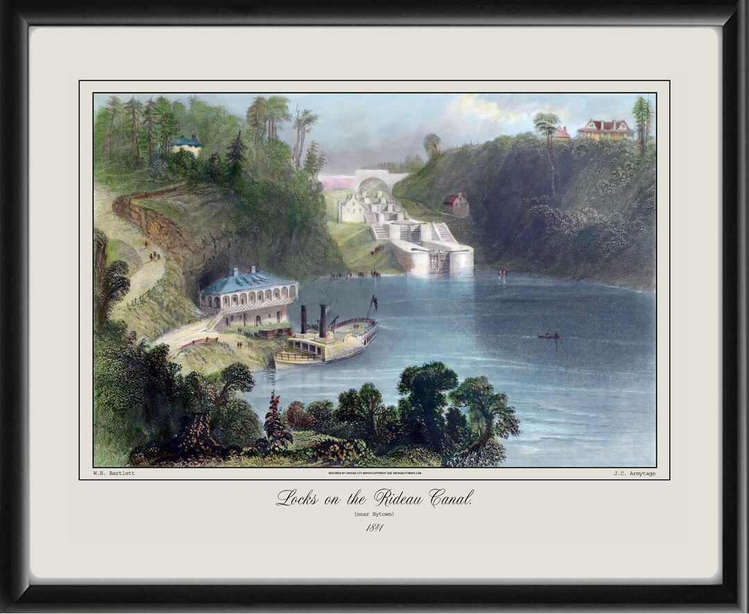 Locks on the Rideau Canal, Bytown (Ottawa)