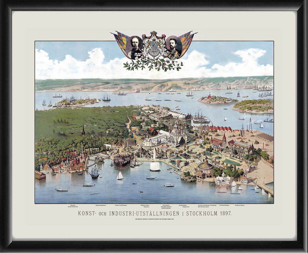 Stockholm Sweden 1897 General Art and Industrial Exposition of Stockholm