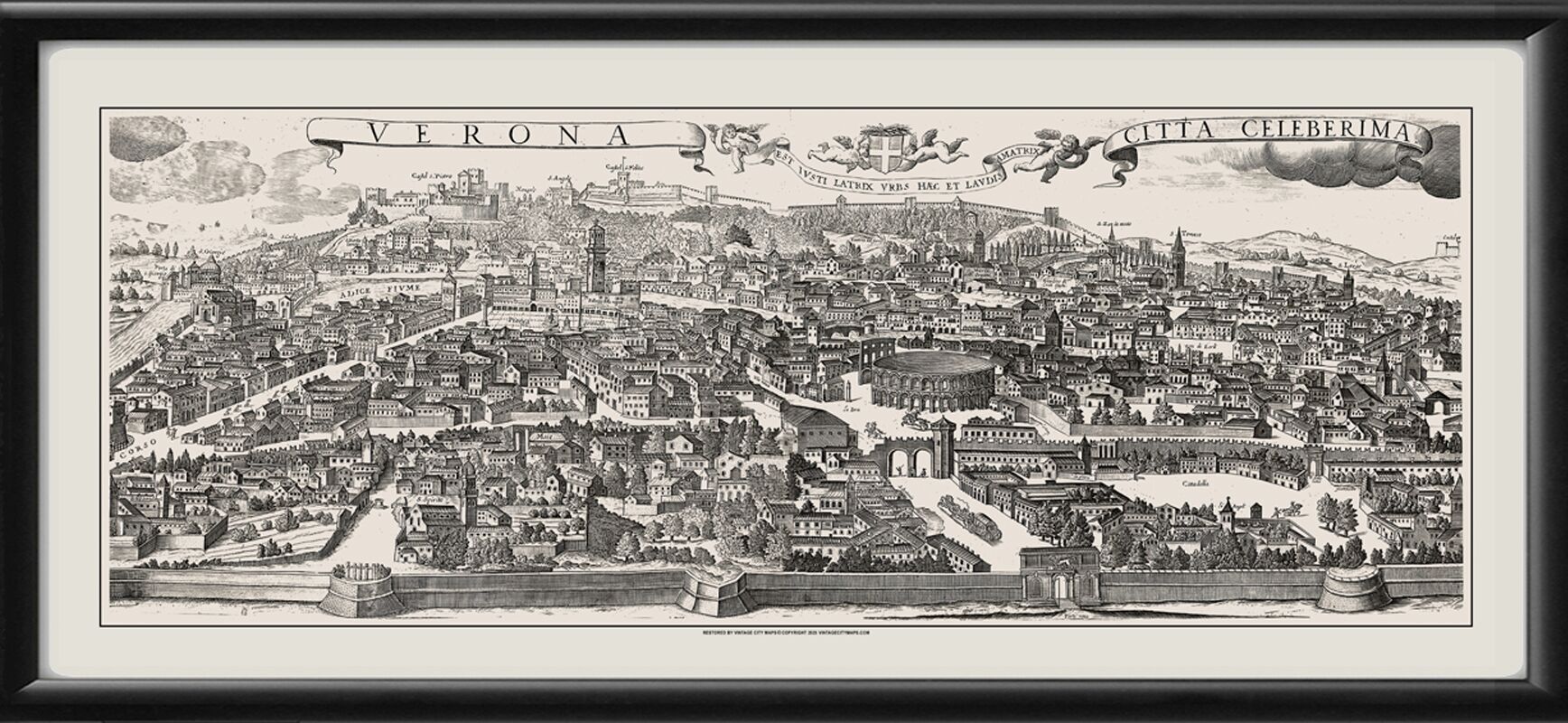 Verona Italy 1620 Paolo Ligozzi - Verona Citta Celeberima
