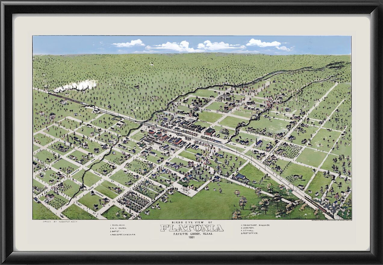 Flatonia TX 1881 Color