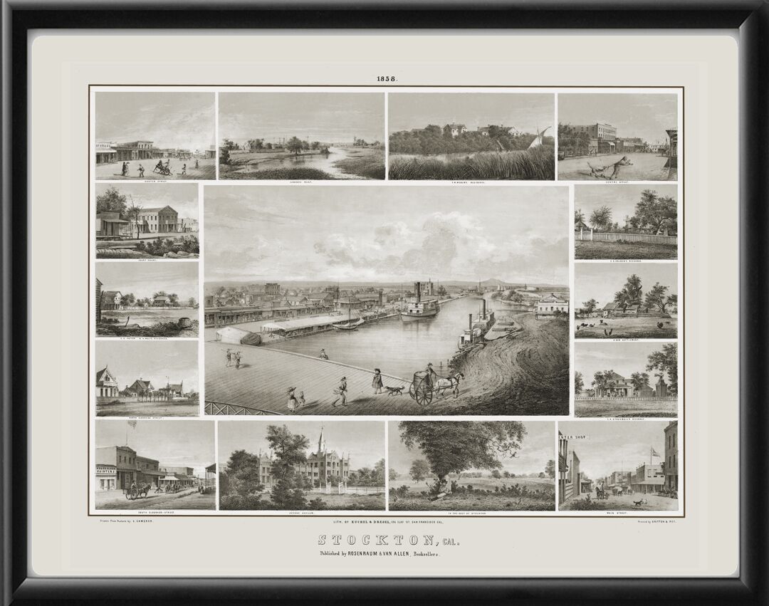 Stockton CA 1858 Kuchel & Dresel