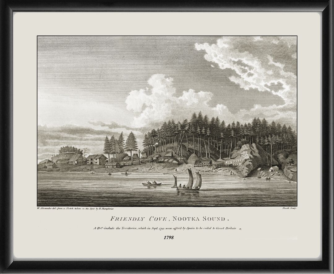 Friendly Cove, Nootka Sound BC 1798