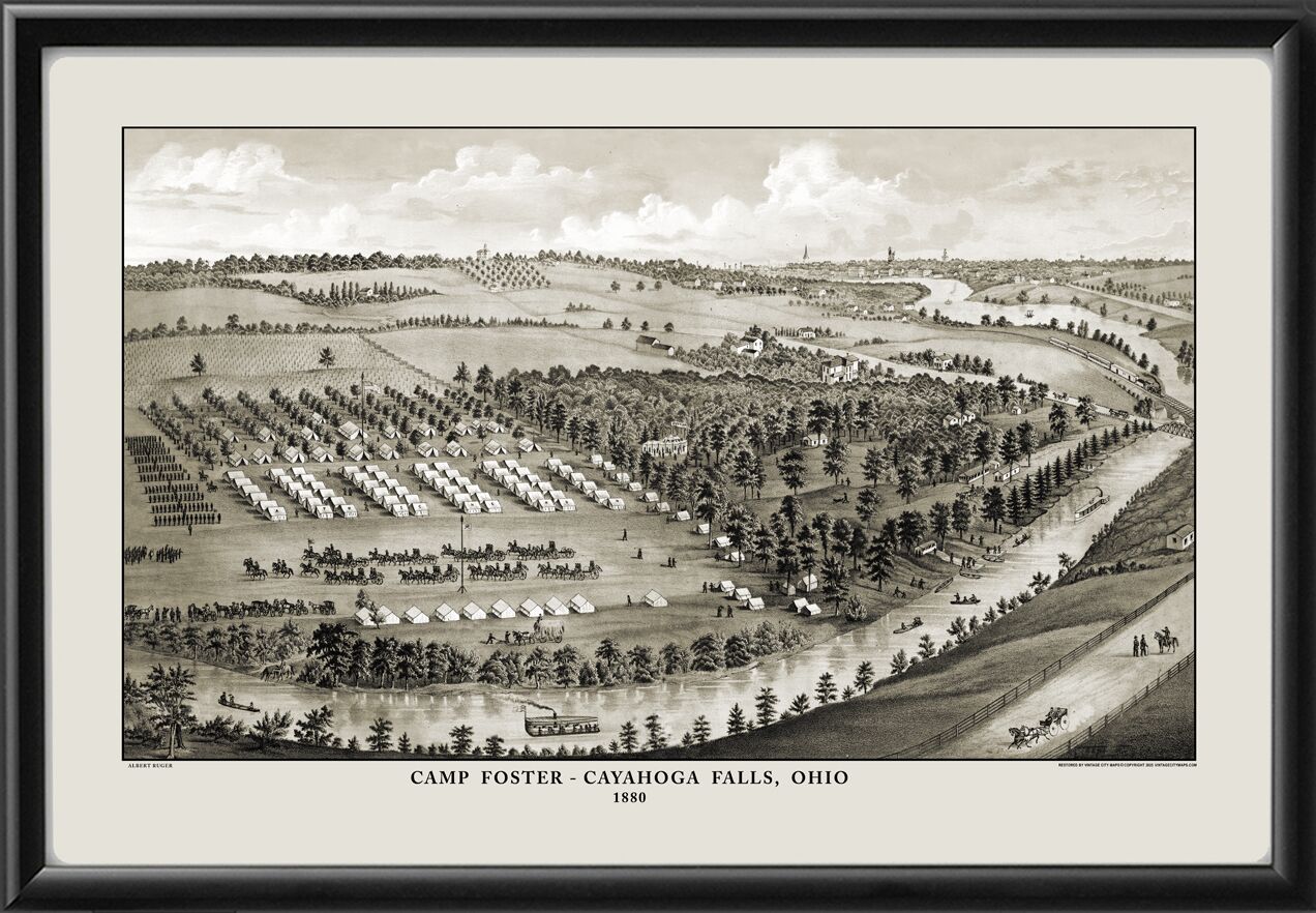Camp Foster, Cuyahoga Falls OH 1880 Albert Ruger