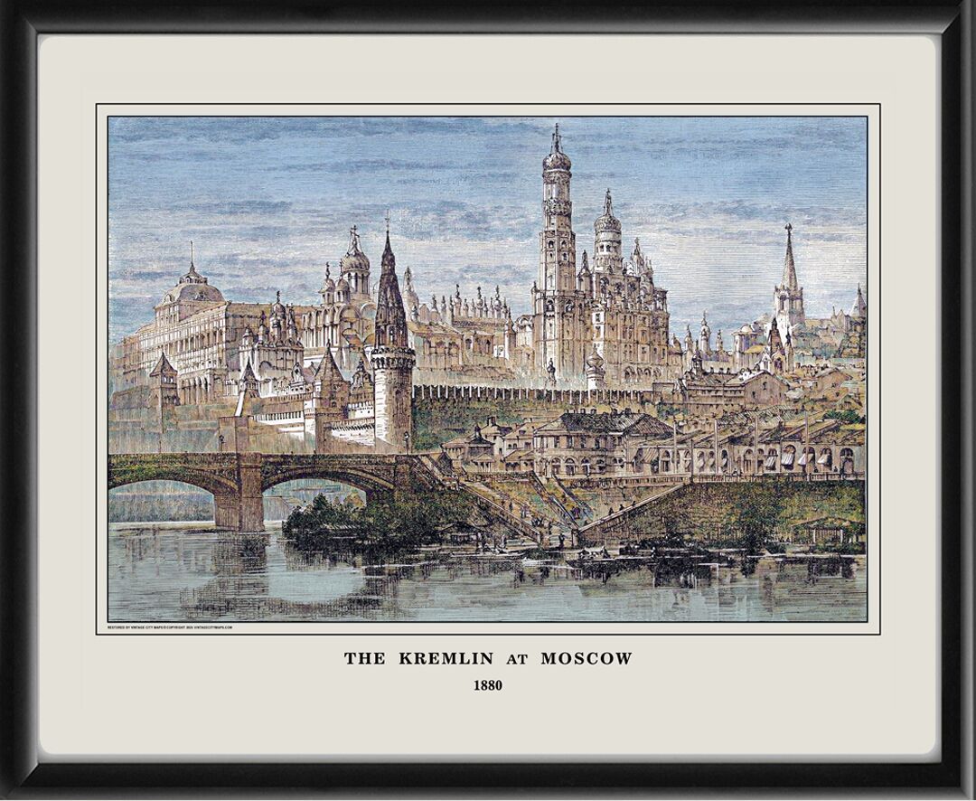 Moscow Russia 1880 The Kremlin