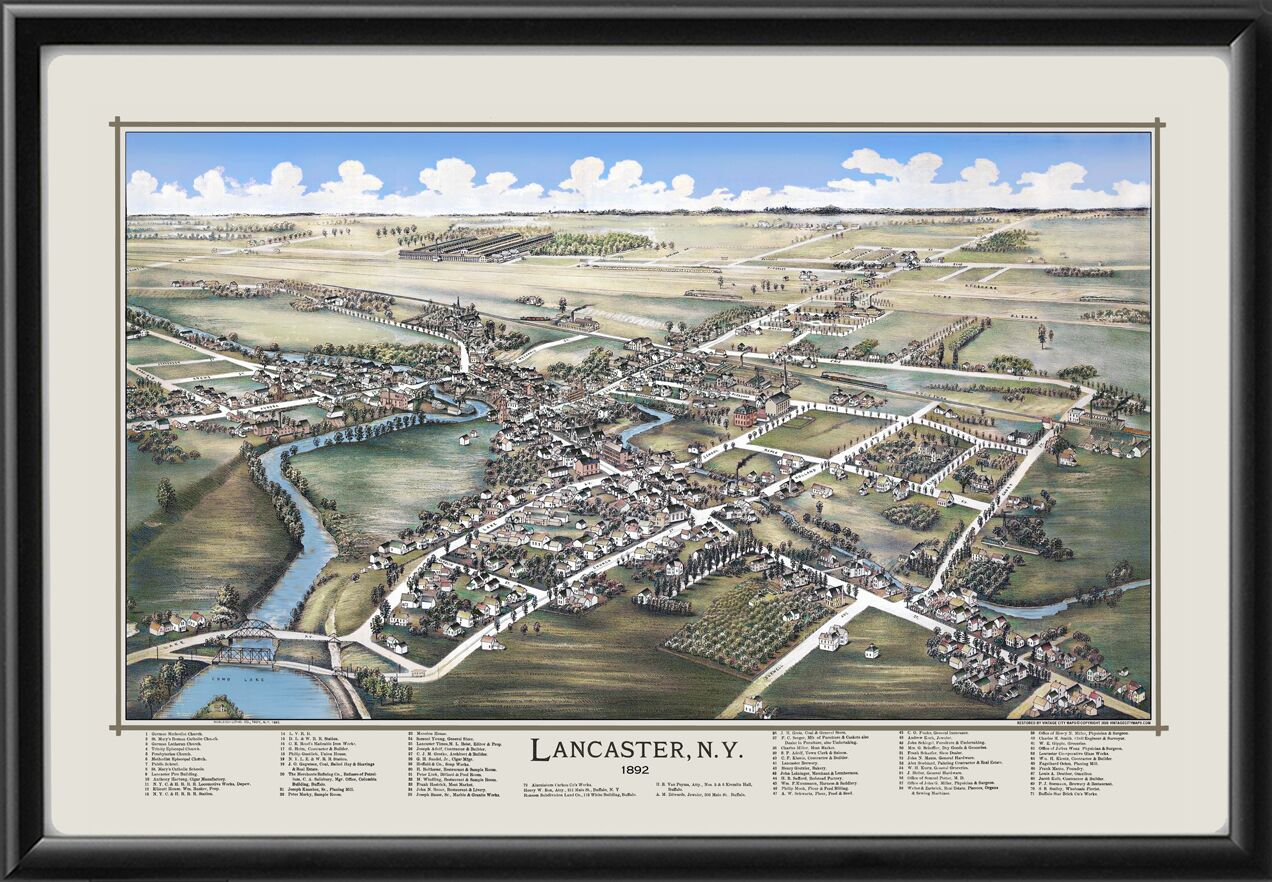 Lancaster NY 1892 Lucien R. Burleigh