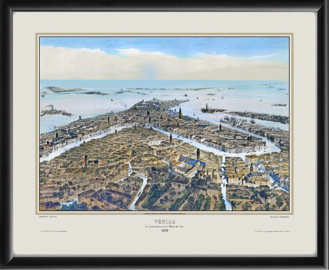 Venice Italy 1850 A. Guesdon