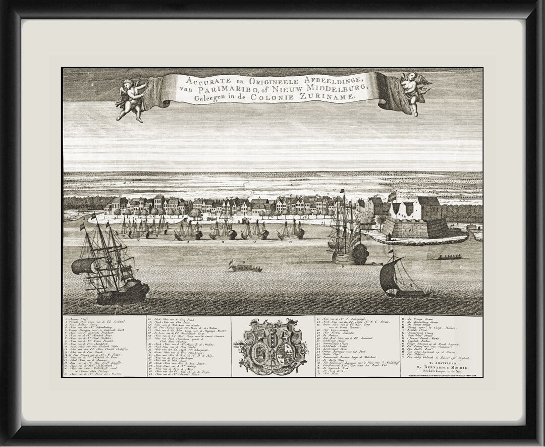 Paramaribo Suriname 1780 Bernardus Mourik