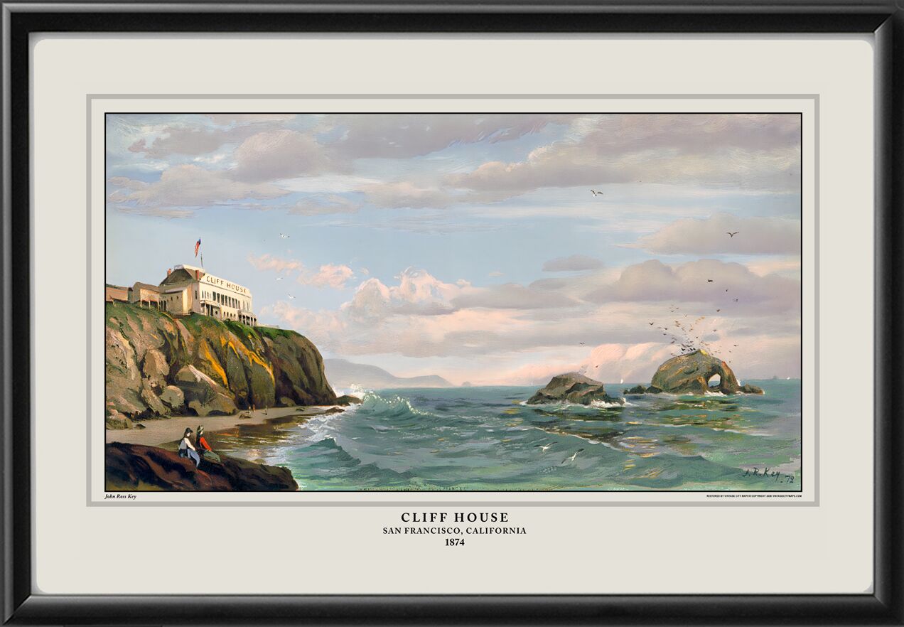 San Francisco CA 1874 - Cliff House John Ross Key