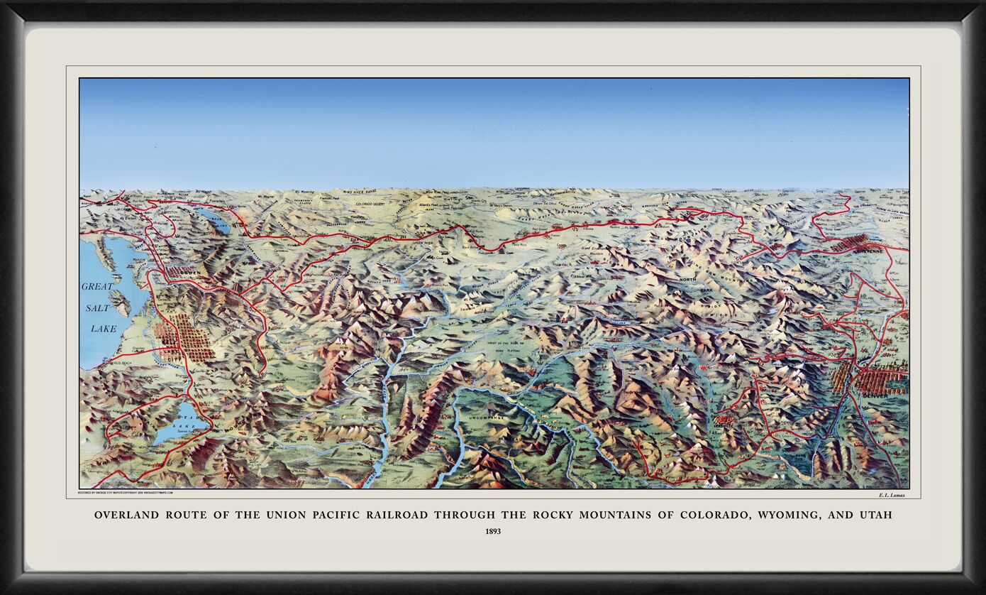 Overland Route of the Union Pacific Railroad through the Rocky Mountains 1893