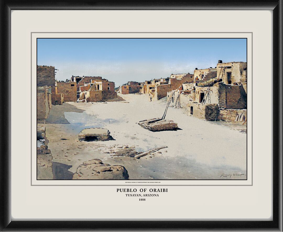 Street in the Pueblo of Oraibi, Tusayan, Arizona, 1888 De Lancey Gill