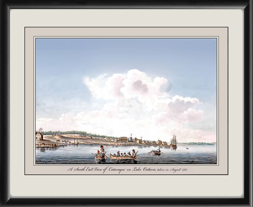 Southeast view of Cataraqui (Kingston) on Lake Ontario, 1783 James Peachey