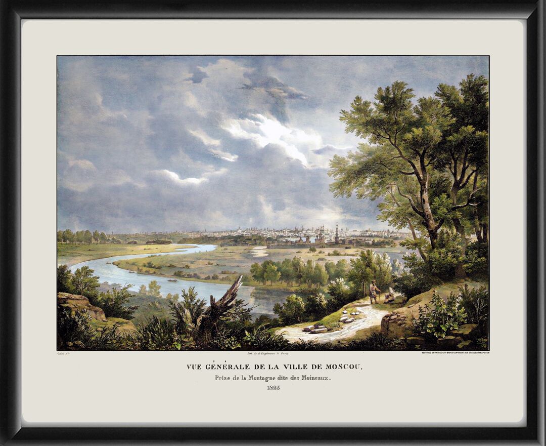 Moscow Russia 1825 August Cadolle color
