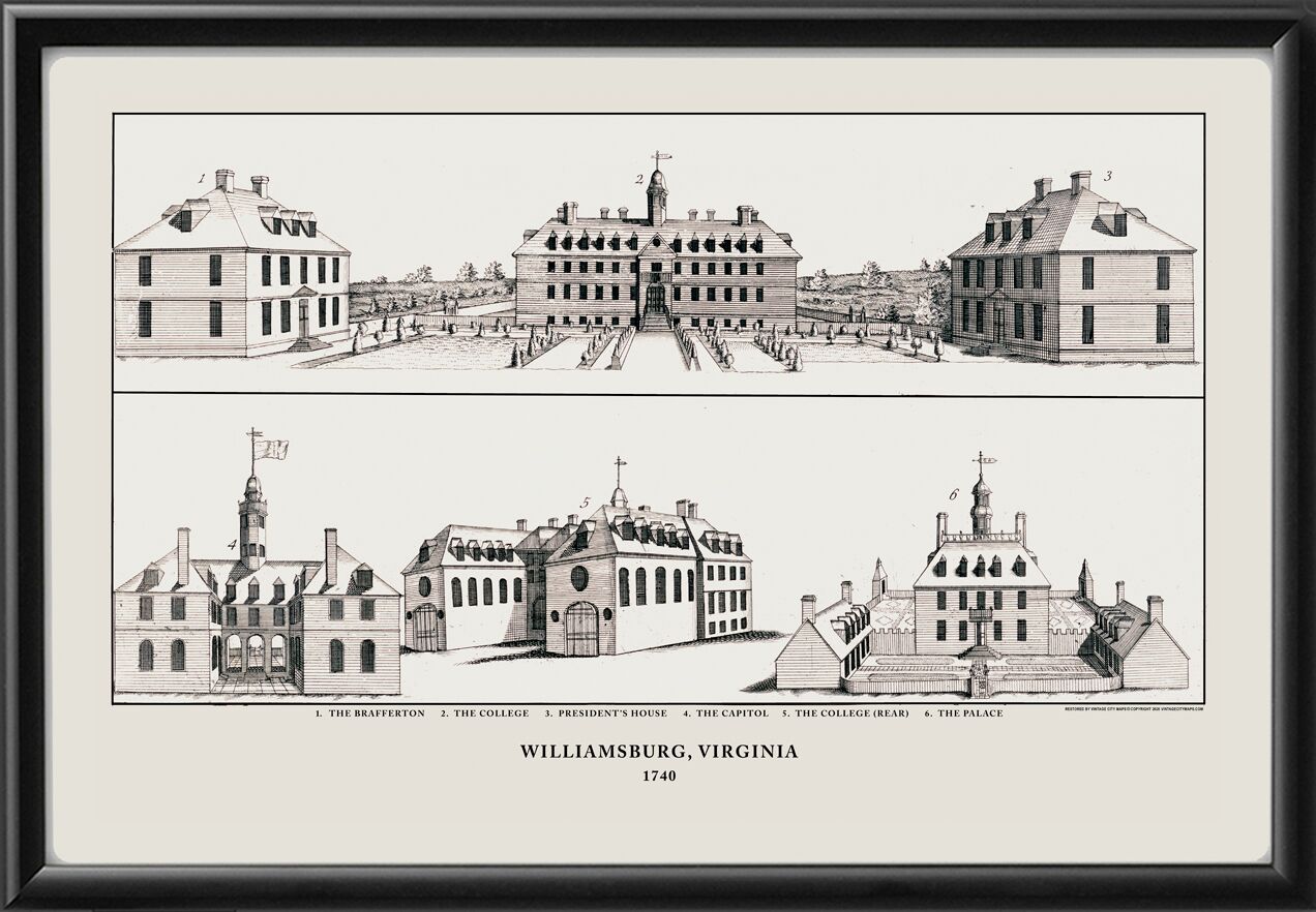 Williamsburg, Virginia 1740 John Bartram