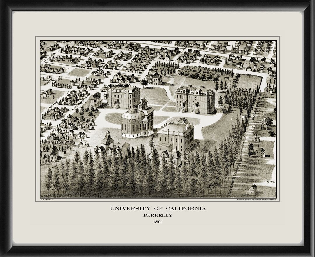 University of California, Berkeley CA 1891 by E.S. Moore