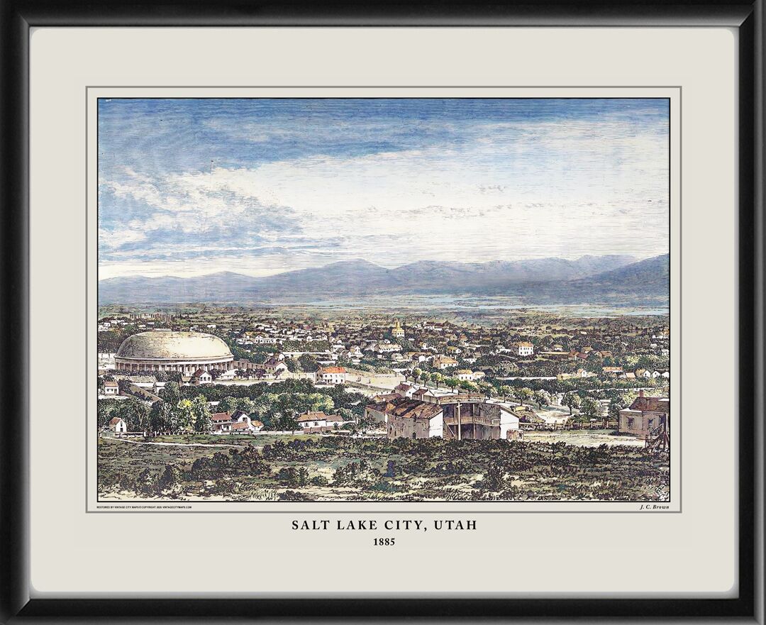 Salt Lake City UT 1885 J.C. Brown