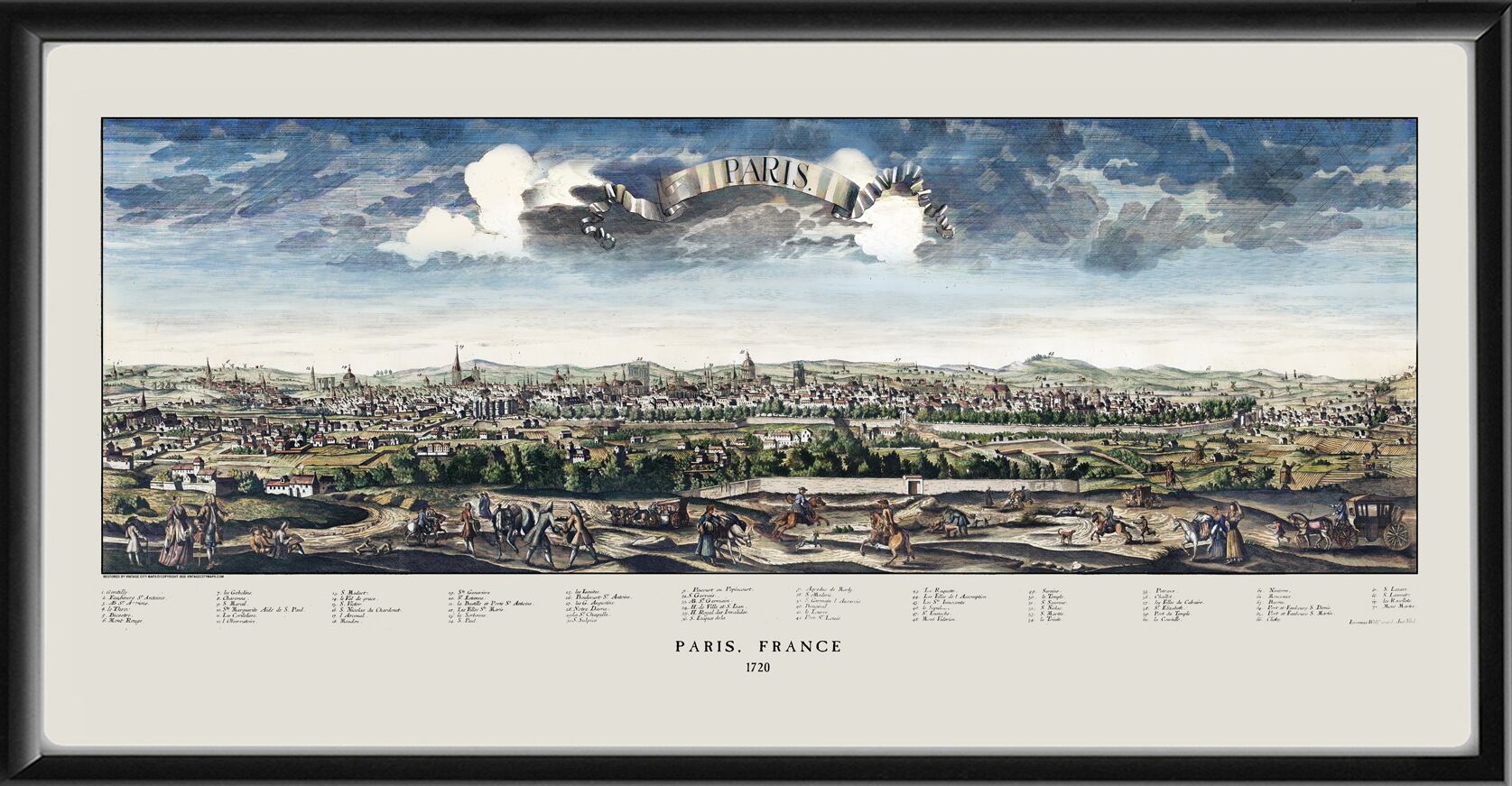 Paris France 1720 Jeremias Wolff